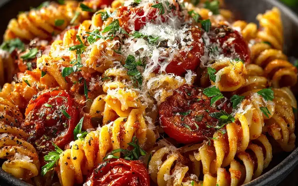 Fusilli With Baked Tomato Sauce: A Delightful Italian Pasta Delight