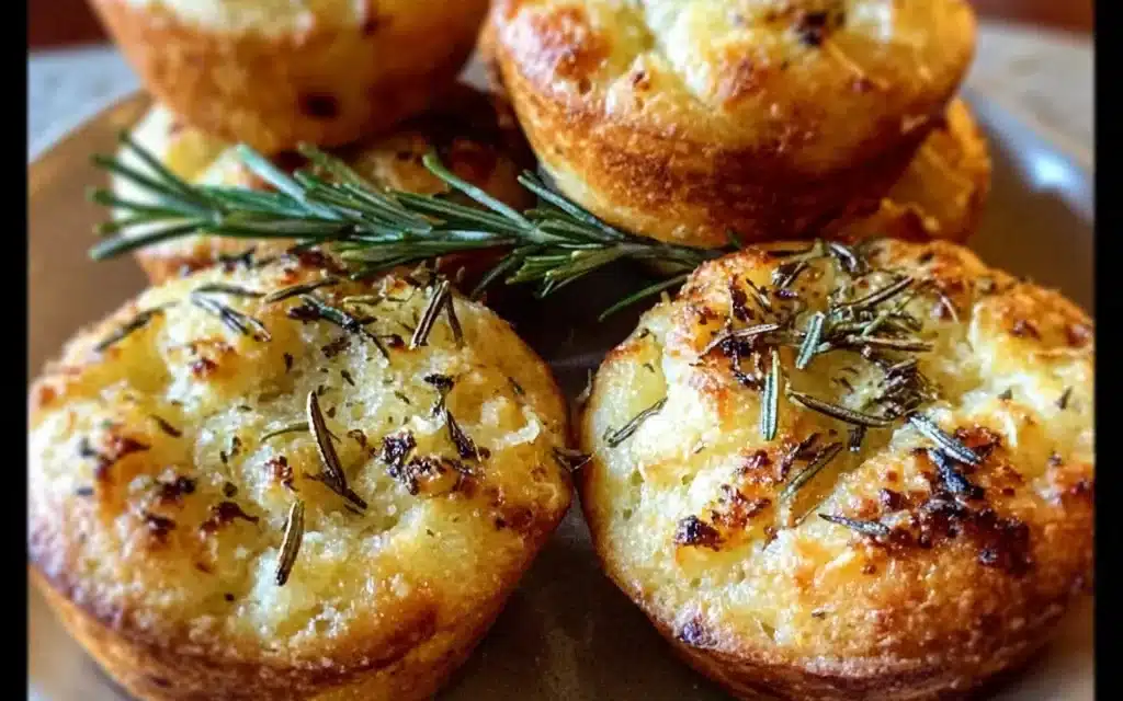 Garlic Rosemary Focaccia Muffins: A Quick and Tasty Treat