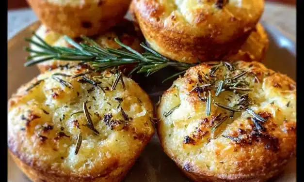 Garlic Rosemary Focaccia Muffins: A Quick and Tasty Treat