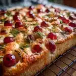 Grape Focaccia With Rosemary