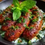 Homemade Merguez With Herby Yogurt