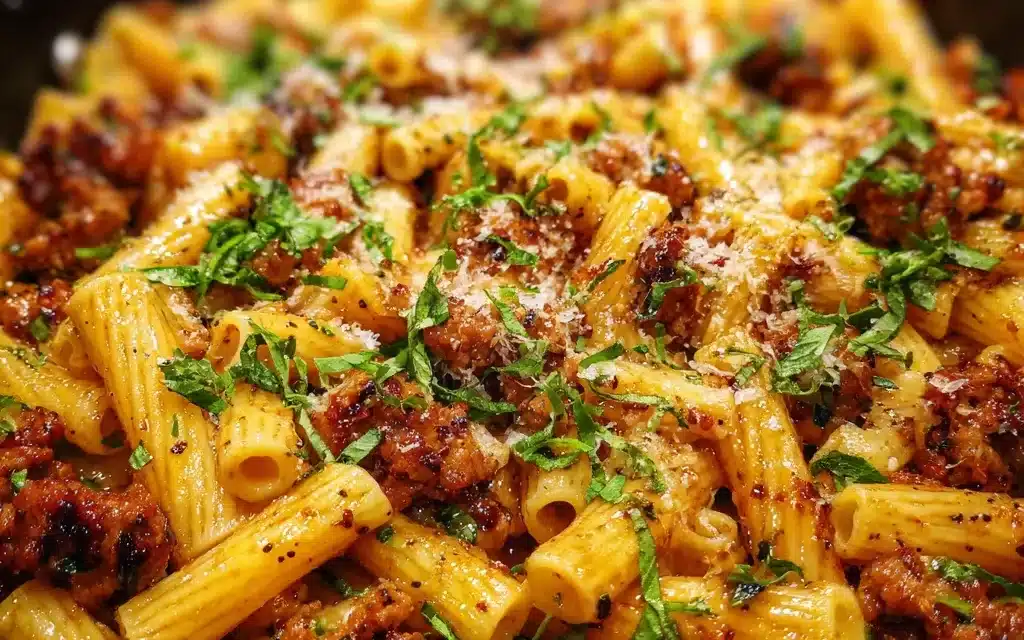 Honey Garlic Sausage Pasta Skillet – A Delicious Weeknight Dinner Solution