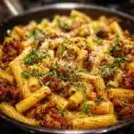 Honey Garlic Sausage Pasta Skillet