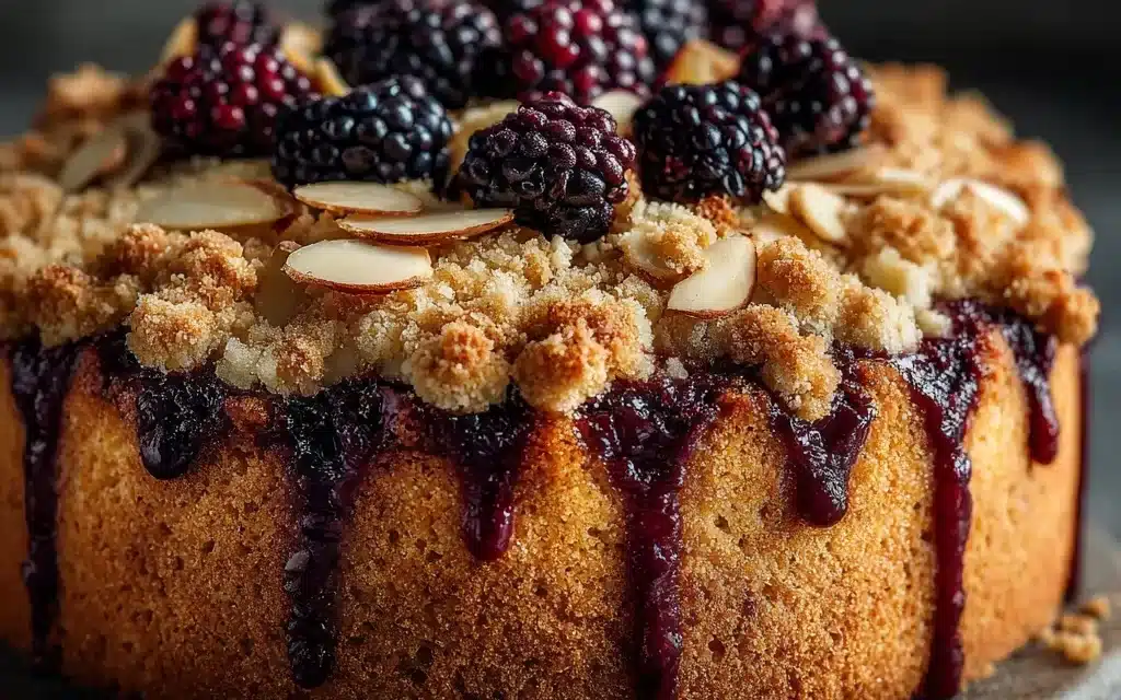 Jammy Blackberry & Almond Crumble Cake – A Delightful Homemade Treat