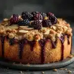 Jammy Blackberry & Almond Crumble Cake
