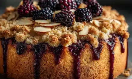 Jammy Blackberry & Almond Crumble Cake – A Delightful Homemade Treat