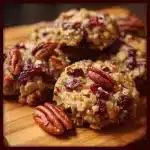 No-Bake Cranberry Pecan Praline Cookies