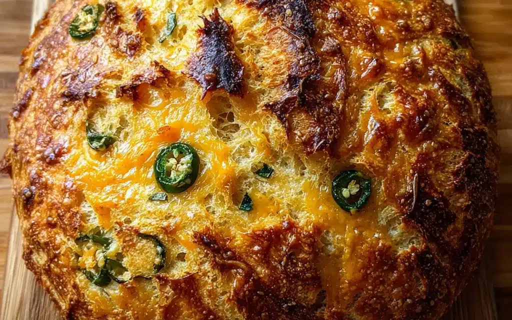 No-knead Cheddar-jalapeño Bread: A Quick and Delicious Homemade Treat
