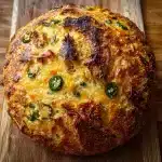 No-knead Cheddar-jalapeño Bread
