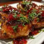 Raspberry Chipotle Chicken Thighs