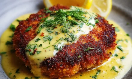 Salmon Patties with Lemon Garlic Sauce – A Quick and Delicious Family-Style Meal