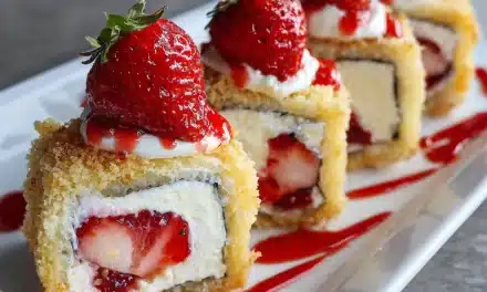 Strawberry Shortcake Cheesecake Sushi Rolls – A Delightful Fusion Dessert