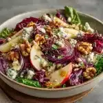 Tangy Apple And Radicchio Salad With Maple-glazed Walnuts And Gorgonzola