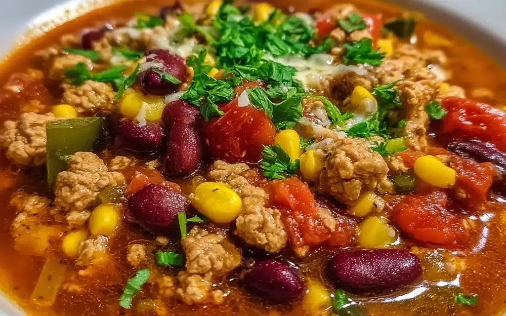 Delicious Turkey Taco Soup – Ready in 30 Minutes!