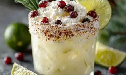 Refreshing White Christmas Margarita for the Holidays