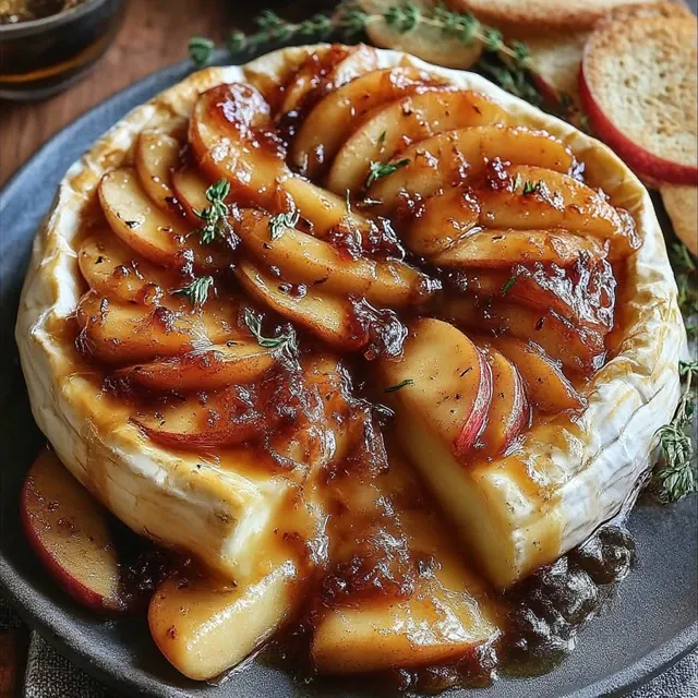 Baked Brie with Caramelized Apples – A Delightful Appetizer