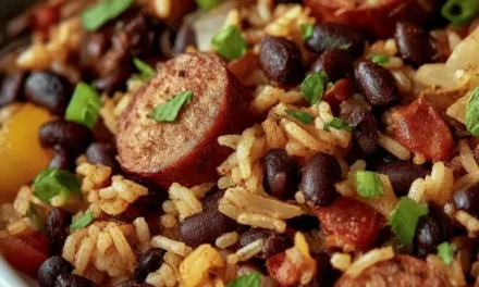 Scrumptious 30-Minute Black Beans and Rice with Sausage