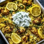 Chicken Tzatziki Rice Bake