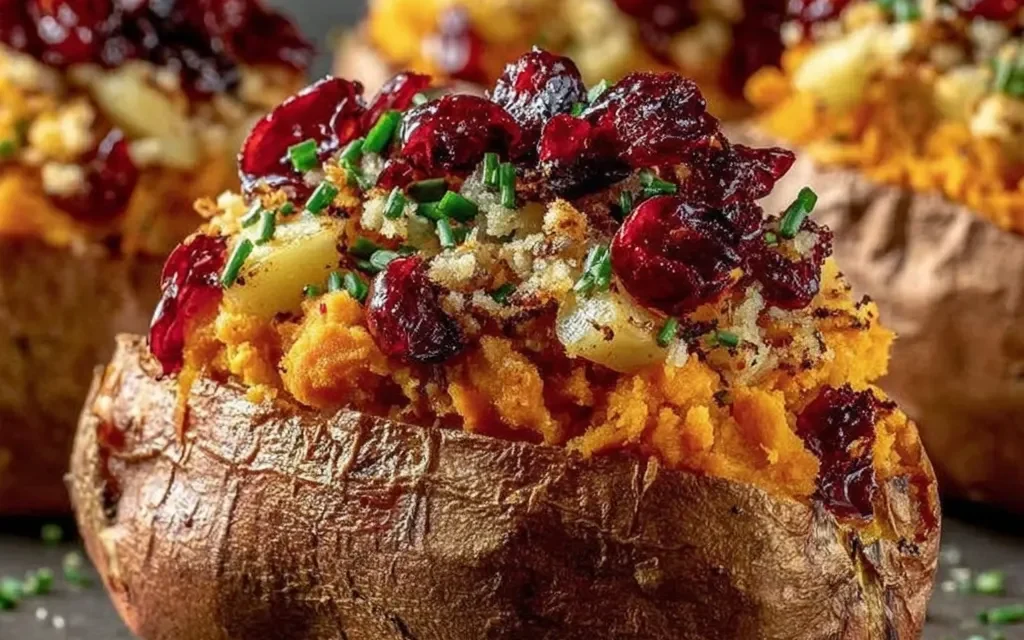 Cranberry Apple Twice-Baked Sweet Potatoes – A Seasonal Sensation