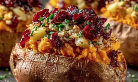 Cranberry Apple Twice-Baked Sweet Potatoes – A Seasonal Sensation