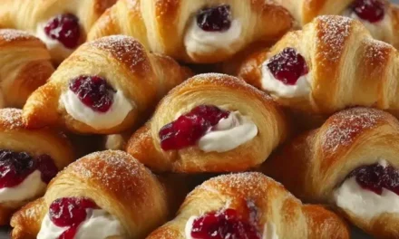 Cranberry Cream Cheese Crescent Bites – A Mouthwatering Holiday Treat
