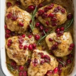 Cranberry Rosemary One Pan Chicken