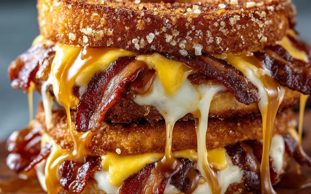Donut Grilled Cheese With Bacon Maple: A Comforting and Delicious Twist on a Classic