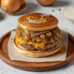 Flying Dutchman Burger with Caramelized Onion Buns