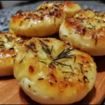 Golden Crust Garlic Rosemary Focaccia Muffins