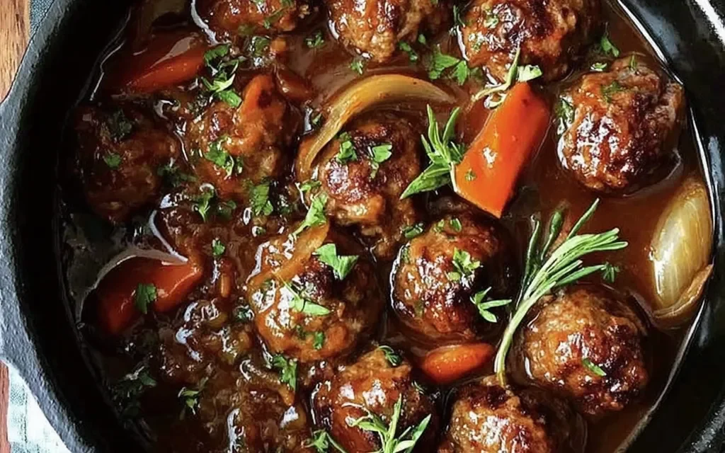 Guinness Gravy Meatballs: Mouthwatering Family-Style Comfort Food