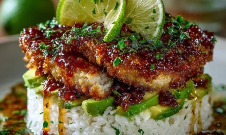 Honey Lime Chicken & Avocado Rice Stack – A Scrumptious Weeknight Meal