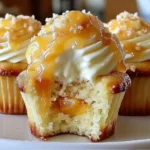 Honey Peach Cream Cheese Cupcakes