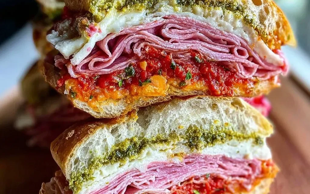 Classic Italian Muffuletta Sandwich: A Quick and Delicious Lunch Idea