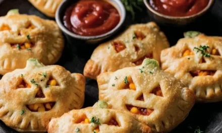 Spooktacular Jack-O’-Lantern Calzones