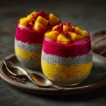 Mango & Dragon Fruit Chia Pudding