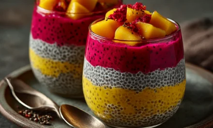 Mango & Dragon Fruit Chia Pudding – A Nutritious Tropical Delight