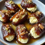 Maple-Drizzled Mascarpone Stuffed Dates
