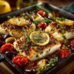 Mediterranean Baked White Fish
