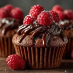 Molten Raspberry Chocolate Cupcakes