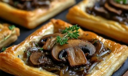 Mushroom, Shallot, and Herbed Goat Cheese Tarts – A Savory and Flavorful Treat