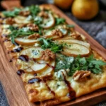 Pear, Gorgonzola, and Walnut Flatbread