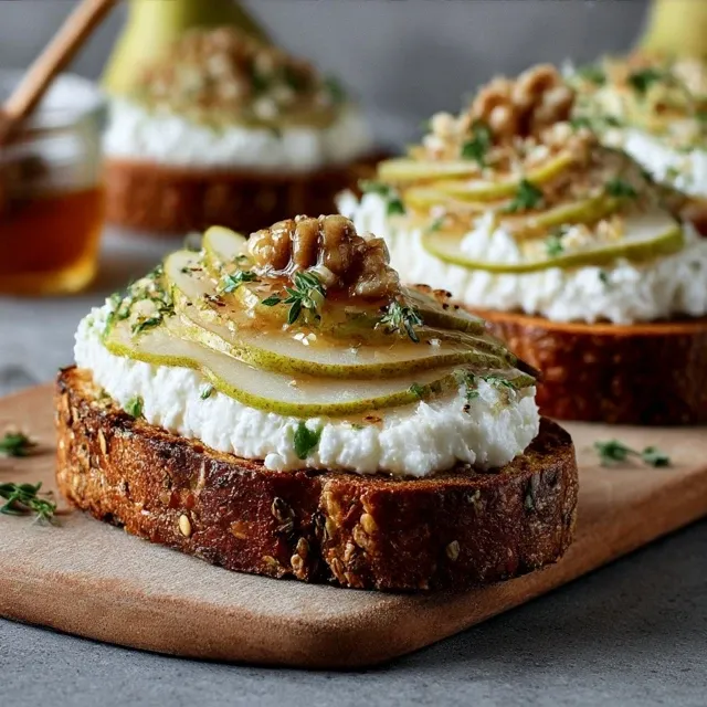Pear & Honey Ricotta Toast: A Delightful 5-Minute Breakfast