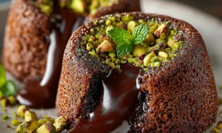 Pistachio Chocolate Lava Cakes – A Heavenly Dessert in Minutes