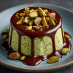 Pistachio Mousse with Chocolate Ganache
