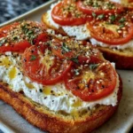 Ricotta Tomato Sourdough Toast
