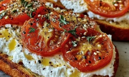 Ricotta Tomato Sourdough Toast: A Heavenly 5-Minute Breakfast Delight