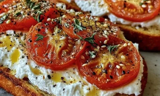 Ricotta Tomato Sourdough Toast: A Heavenly 5-Minute Breakfast Delight