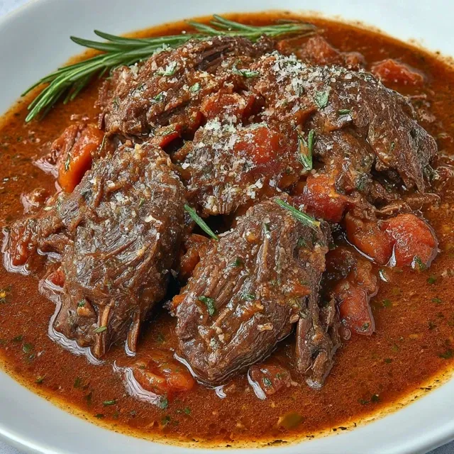 Slow-Cooked Italian Pot Roast (Stracotto) – Tender, Flavorful, and Irresistible