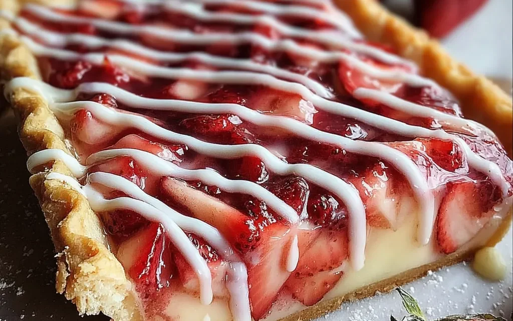 Strawberry Pop Tart Slab Pie – A Quick & Delightful Twist on a Classic