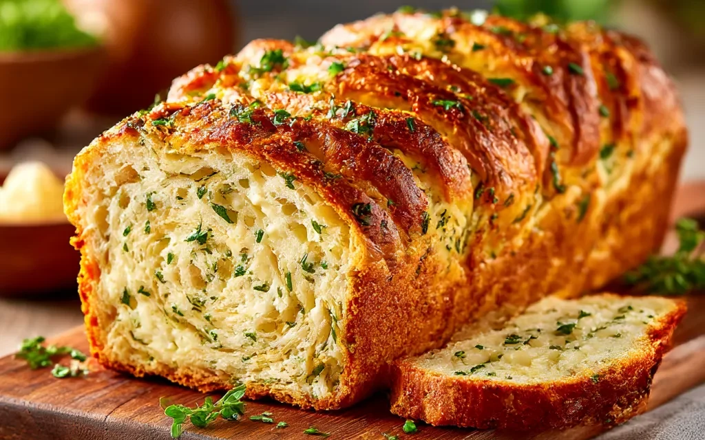 Swirled Garlic Herb And Cheese Bread – A Delightful Homemade Treat